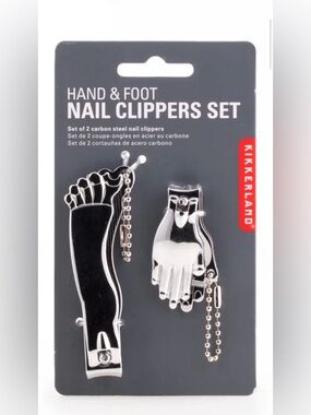 Kikkerland Hand & Foot Novelty Nail Clippers Duo